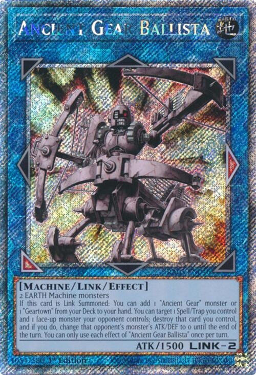 Image for Ancient Gear Ballista (Platinum Secret Rare) (Quarter Century Bonanza) (RA03-EN046) - YuGiOh