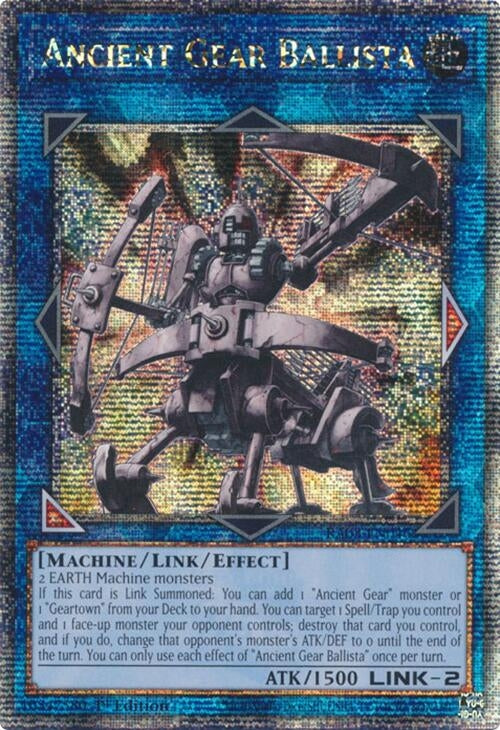 Image for Ancient Gear Ballista (Quarter Century Secret Rare) (Quarter Century Bonanza) (RA03-EN046) - YuGiOh