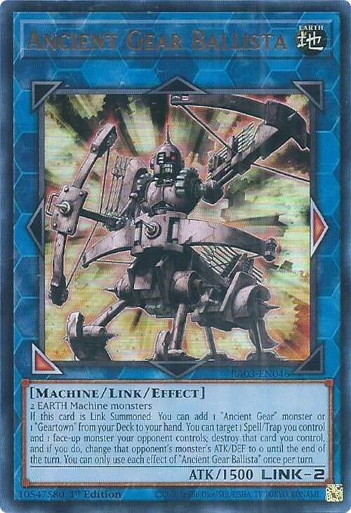 Image for Ancient Gear Ballista (UR) (Quarter Century Bonanza) (RA03-EN046) - YuGiOh