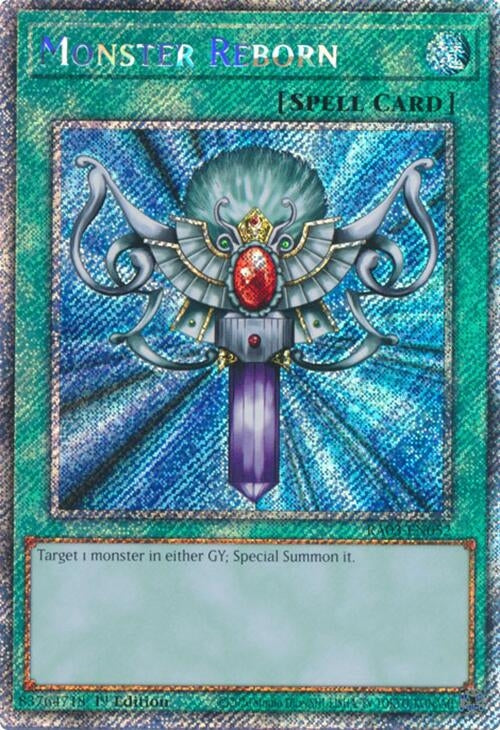 Image for Monster Reborn (Platinum Secret Rare) (Quarter Century Bonanza) (RA03-EN052) - YuGiOh