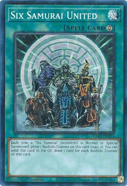 Image for Six Samurai United (Quarter Century Bonanza) (RA03-EN054) - YuGiOh