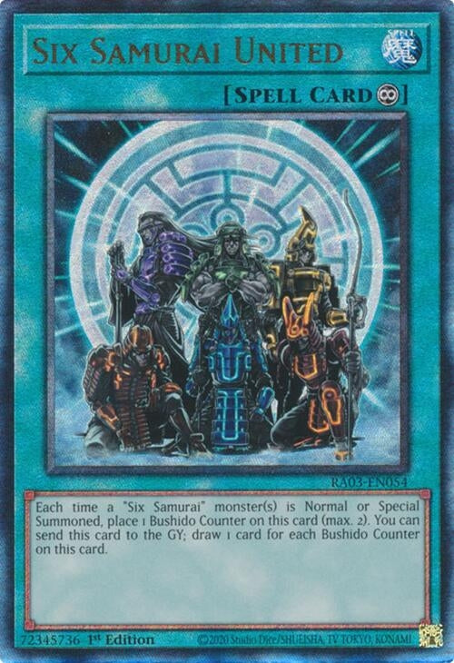 Image for Six Samurai United (PUR) (Quarter Century Bonanza) (RA03-EN054) - YuGiOh