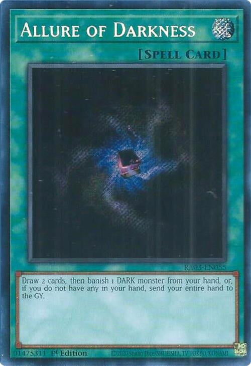 Image for Allure of Darkness (Secret Rare) (Quarter Century Bonanza) (RA03-EN055) - YuGiOh