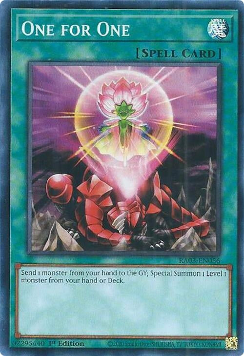 Image for One for One (Quarter Century Bonanza) (RA03-EN056) - YuGiOh