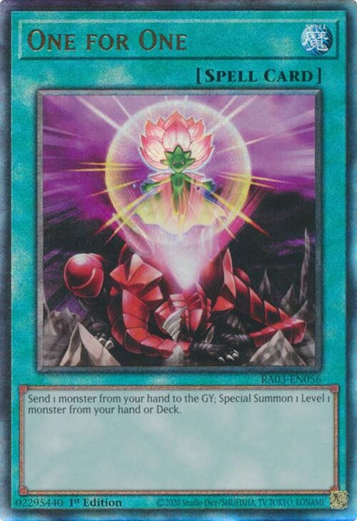 Image for One for One (PUR) (Quarter Century Bonanza) (RA03-EN056) - YuGiOh