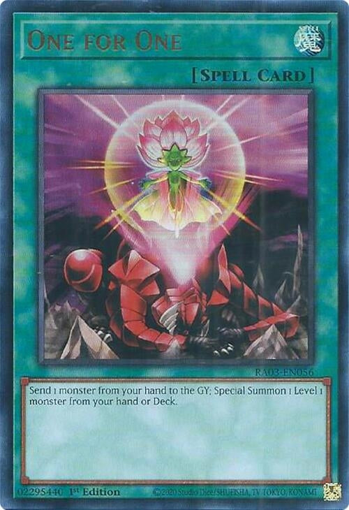 Image for One for One (UR) (Quarter Century Bonanza) (RA03-EN056) - YuGiOh