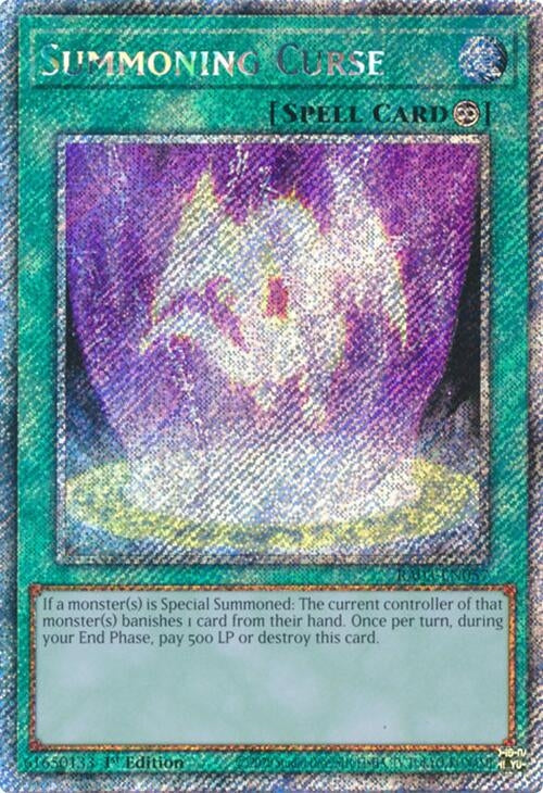 Image for Summoning Curse (Platinum Secret Rare) (Quarter Century Bonanza) (RA03-EN057) - YuGiOh