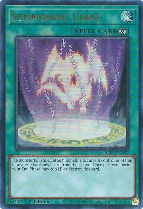 Image for Summoning Curse (UR) (Quarter Century Bonanza) (RA03-EN057) - YuGiOh