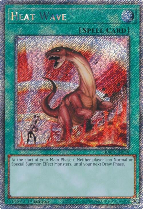 Image for Heat Wave (Platinum Secret Rare) (Quarter Century Bonanza) (RA03-EN058) - YuGiOh