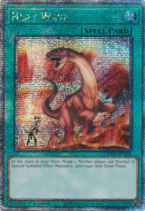 Image for Heat Wave (Quarter Century Secret Rare) (Quarter Century Bonanza) (RA03-EN058) - YuGiOh