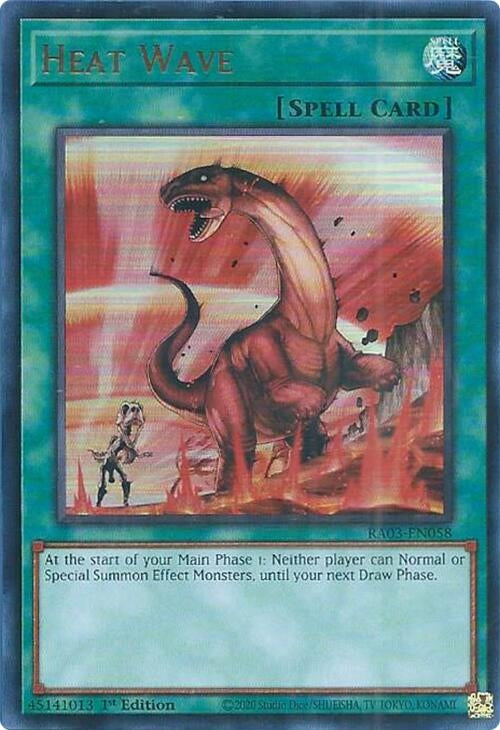 Image for Heat Wave (UR) (Quarter Century Bonanza) (RA03-EN058) - YuGiOh