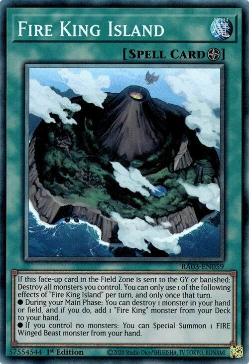 Image for Fire King Island (PCR) (Quarter Century Bonanza) (RA03-EN059) - YuGiOh