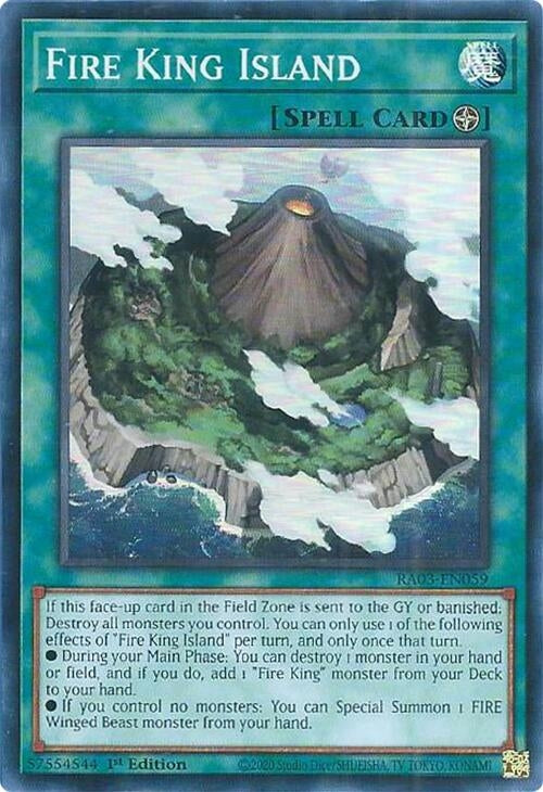 Image for Fire King Island (Quarter Century Bonanza) (RA03-EN059) - YuGiOh