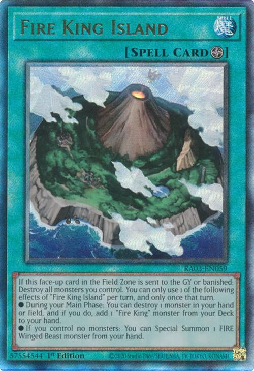 Image for Fire King Island (PUR) (Quarter Century Bonanza) (RA03-EN059) - YuGiOh