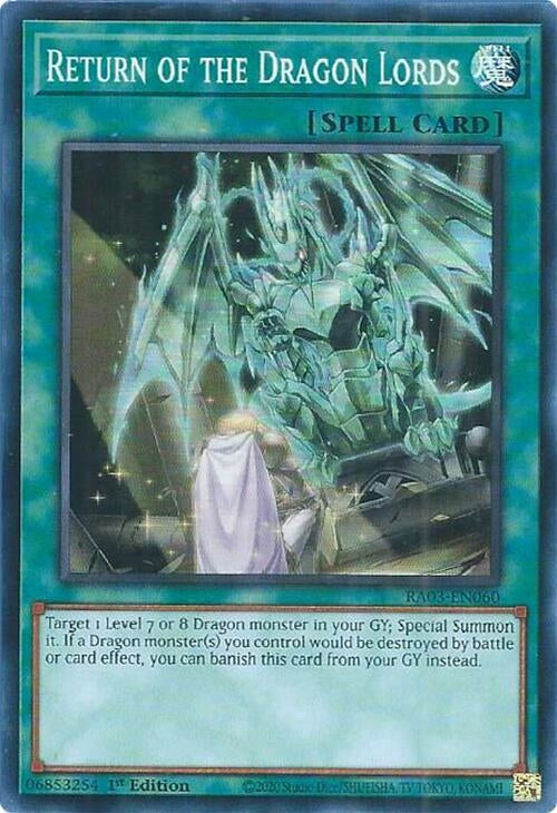 Image for Return of the Dragon Lords (Quarter Century Bonanza) (RA03-EN060) - YuGiOh
