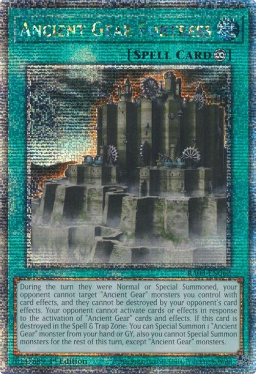 Image for Ancient Gear Fortress (Quarter Century Secret Rare) (Quarter Century Bonanza) (RA03-EN062) - YuGiOh