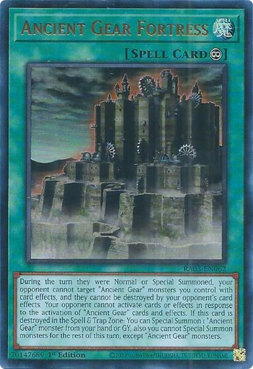 Image for Ancient Gear Fortress (UR) (Quarter Century Bonanza) (RA03-EN062) - YuGiOh
