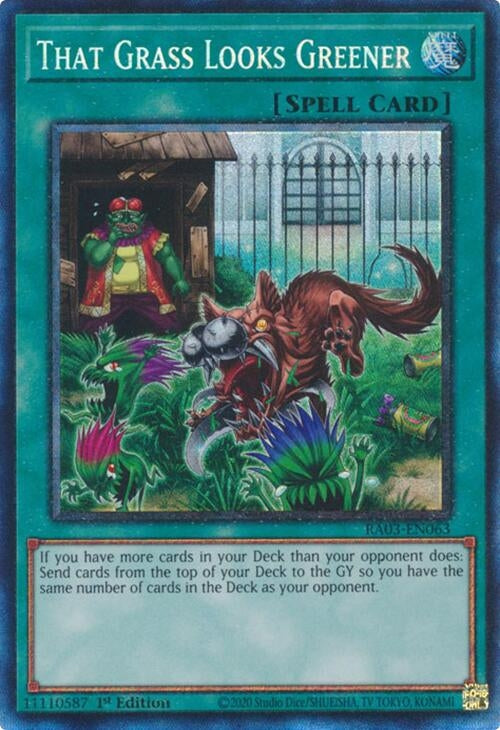 Image for That Grass Looks Greener (PCR) (Quarter Century Bonanza) (RA03-EN063) - YuGiOh