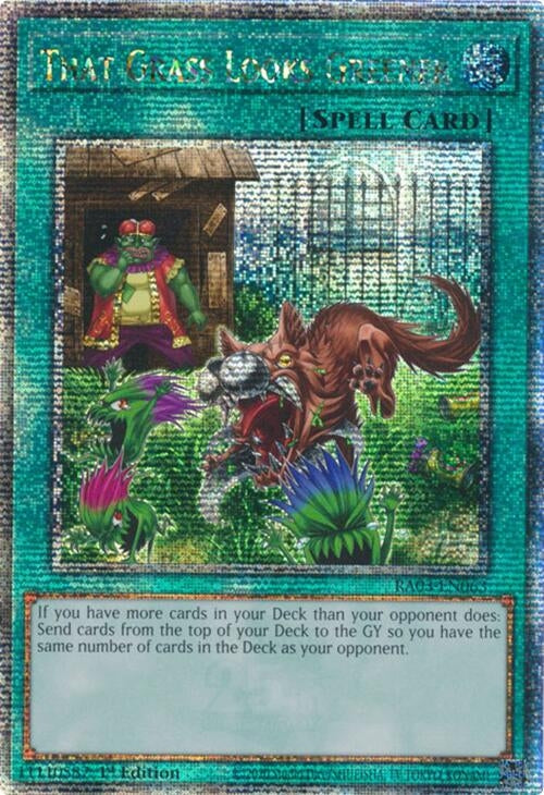 Image for That Grass Looks Greener (Quarter Century Secret Rare) (Quarter Century Bonanza) (RA03-EN063) - YuGiOh