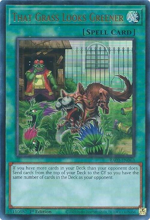Image for That Grass Looks Greener (UR) (Quarter Century Bonanza) (RA03-EN063) - YuGiOh