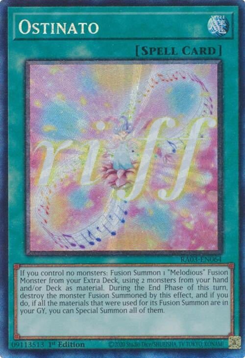 Image for Ostinato (PCR) (Quarter Century Bonanza) (RA03-EN064) - YuGiOh