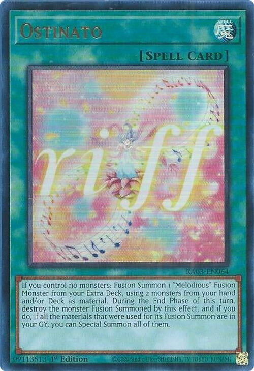 Image for Ostinato (UR) (Quarter Century Bonanza) (RA03-EN064) - YuGiOh