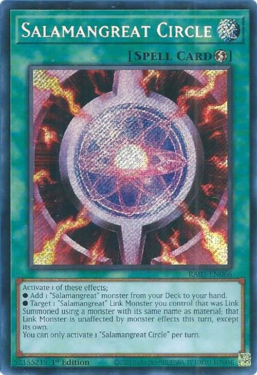 Image for Salamangreat Circle (Secret Rare) (Quarter Century Bonanza) (RA03-EN066) - YuGiOh