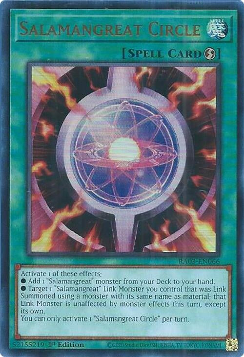 Image for Salamangreat Circle (UR) (Quarter Century Bonanza) (RA03-EN066) - YuGiOh