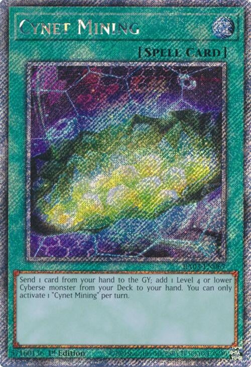 Image for Cynet Mining (Platinum Secret Rare) (Quarter Century Bonanza) (RA03-EN067) - YuGiOh