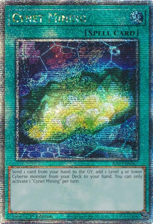 Image for Cynet Mining (Quarter Century Secret Rare) (Quarter Century Bonanza) (RA03-EN067) - YuGiOh