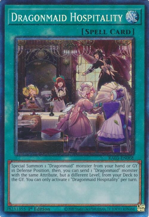 Image for Dragonmaid Hospitality (PCR) (Quarter Century Bonanza) (RA03-EN068) - YuGiOh