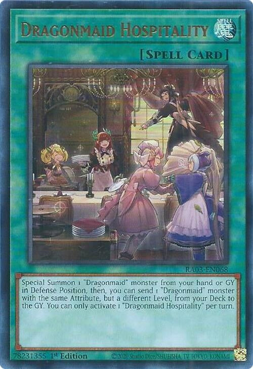 Image for Dragonmaid Hospitality (UR) (Quarter Century Bonanza) (RA03-EN068) - YuGiOh