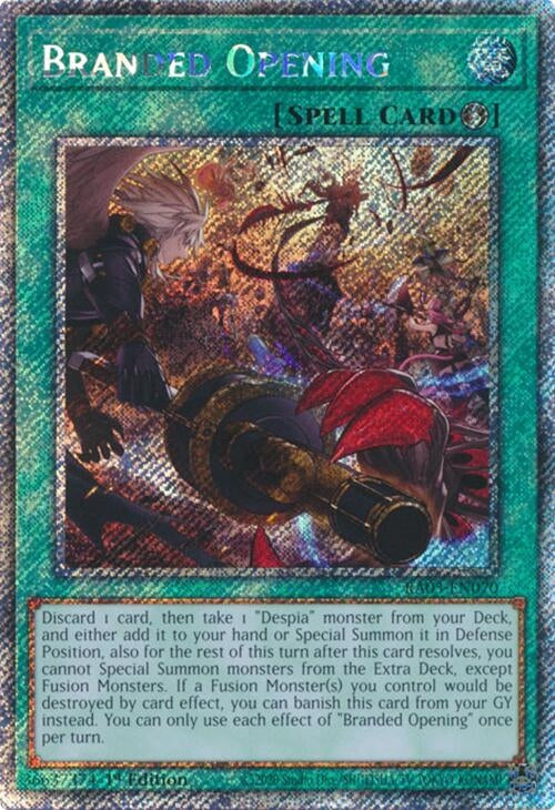 Image for Branded Opening (Platinum Secret Rare) (Quarter Century Bonanza) (RA03-EN070) - YuGiOh