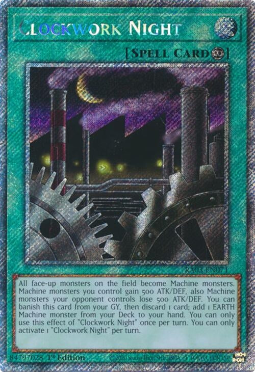 Image for Clockwork Night (Platinum Secret Rare) (Quarter Century Bonanza) (RA03-EN071) - YuGiOh