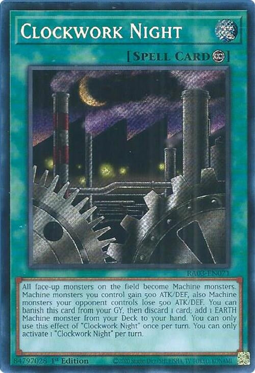 Image for Clockwork Night (Secret Rare) (Quarter Century Bonanza) (RA03-EN071) - YuGiOh