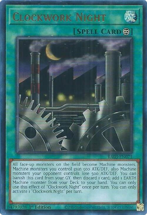 Image for Clockwork Night (UR) (Quarter Century Bonanza) (RA03-EN071) - YuGiOh