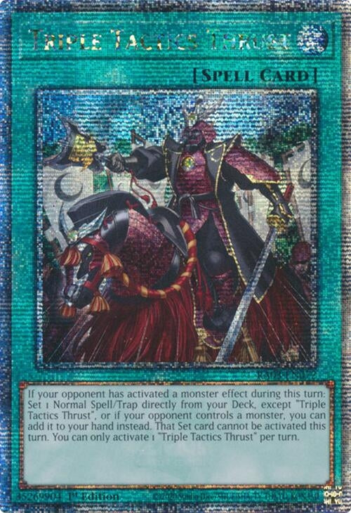 Image for Triple Tactics Thrust (Quarter Century Secret Rare) (Quarter Century Bonanza) (RA03-EN072) - YuGiOh