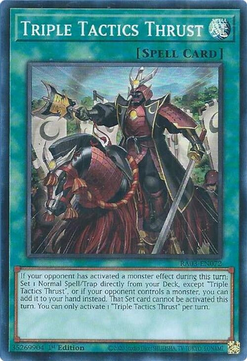 Image for Triple Tactics Thrust (Quarter Century Bonanza) (RA03-EN072) - YuGiOh