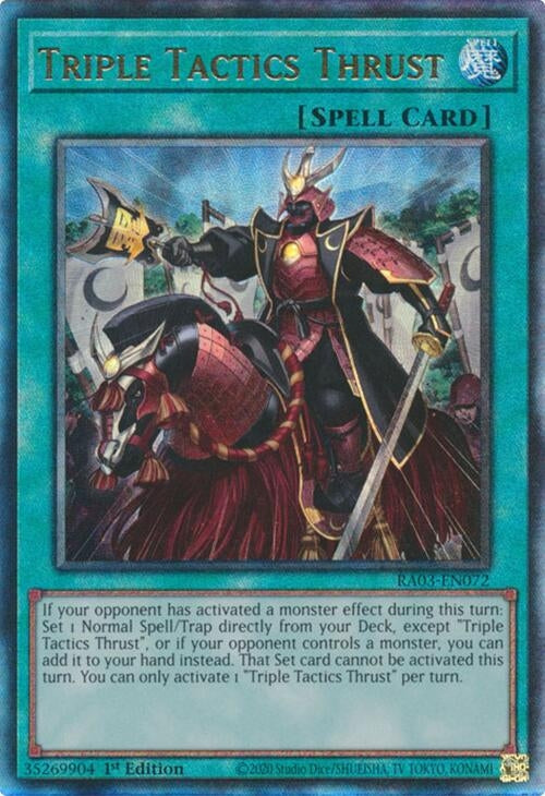 Image for Triple Tactics Thrust (PUR) (Quarter Century Bonanza) (RA03-EN072) - YuGiOh