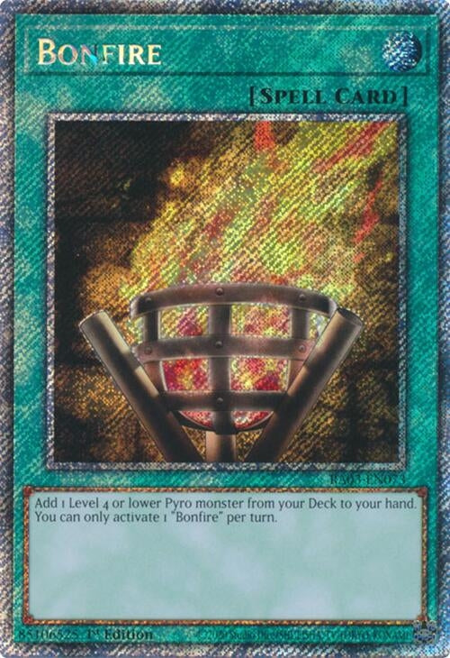 Image for Bonfire (Platinum Secret Rare) (Quarter Century Bonanza) (RA03-EN073) - YuGiOh
