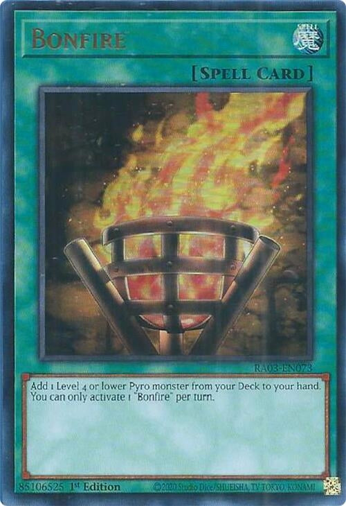 Image for Bonfire (UR) (Quarter Century Bonanza) (RA03-EN073) - YuGiOh