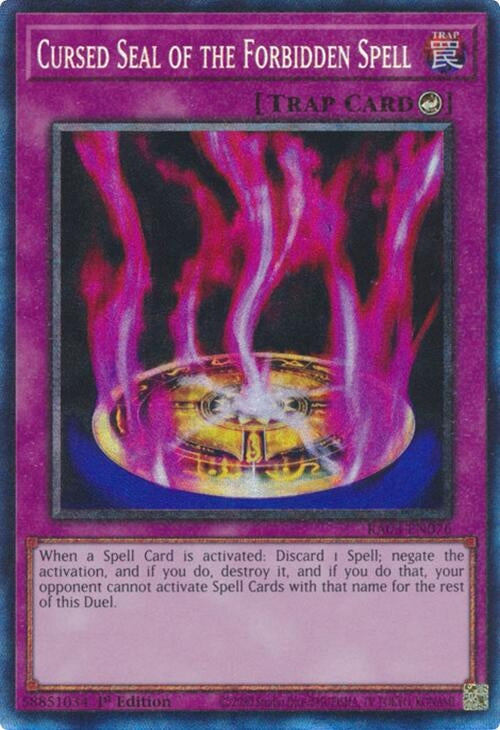 Image for Cursed Seal of the Forbidden Spell (PCR) (Quarter Century Bonanza) (RA03-EN076) - YuGiOh