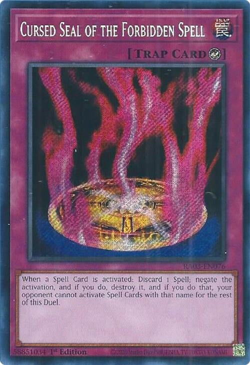 Image for Cursed Seal of the Forbidden Spell (Secret Rare) (Quarter Century Bonanza) (RA03-EN076) - YuGiOh