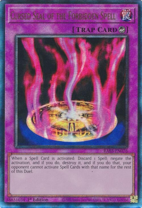 Image for Cursed Seal of the Forbidden Spell (PUR) (Quarter Century Bonanza) (RA03-EN076) - YuGiOh