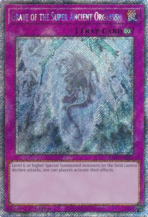 Image for Grave of the Super Ancient Organism (Platinum Secret Rare) (Quarter Century Bonanza) (RA03-EN077) - YuGiOh