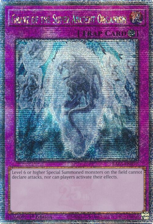 Image for Grave of the Super Ancient Organism (Quarter Century Secret Rare) (Quarter Century Bonanza) (RA03-EN077) - YuGiOh