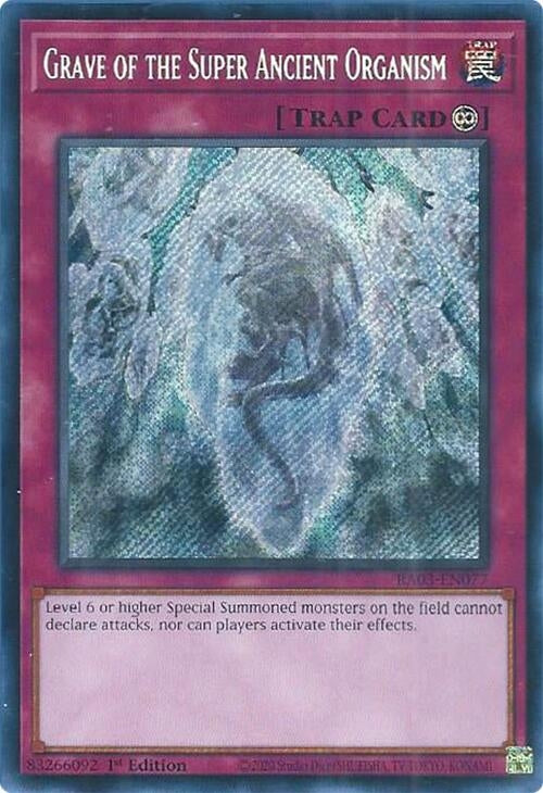 Image for Grave of the Super Ancient Organism (Secret Rare) (Quarter Century Bonanza) (RA03-EN077) - YuGiOh