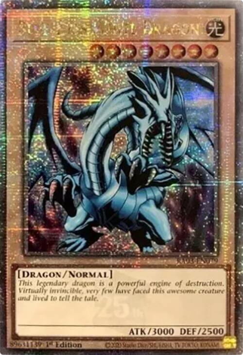 Image for Blue-Eyes White Dragon (Quarter Century Secret Rare) (Quarter Century Bonanza) (RA03-EN079) - YuGiOh