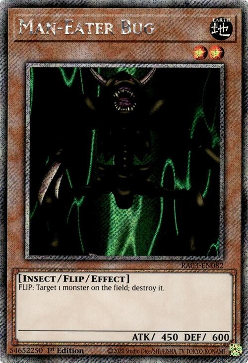 Image for Man-Eater Bug (Platinum Secret Rare) (Quarter Century Bonanza) (RA03-EN082) - YuGiOh