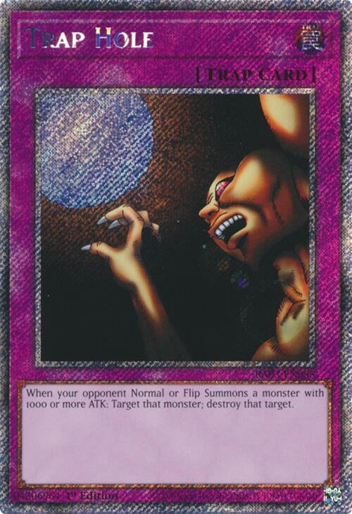 Image for Trap Hole (Platinum Secret Rare) (Quarter Century Bonanza) (RA03-EN085) - YuGiOh